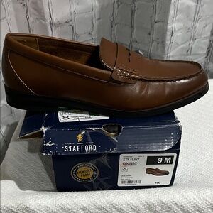 Stafford Men's Brown Leather Loafers